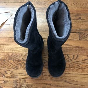 Black suede Ugg boots